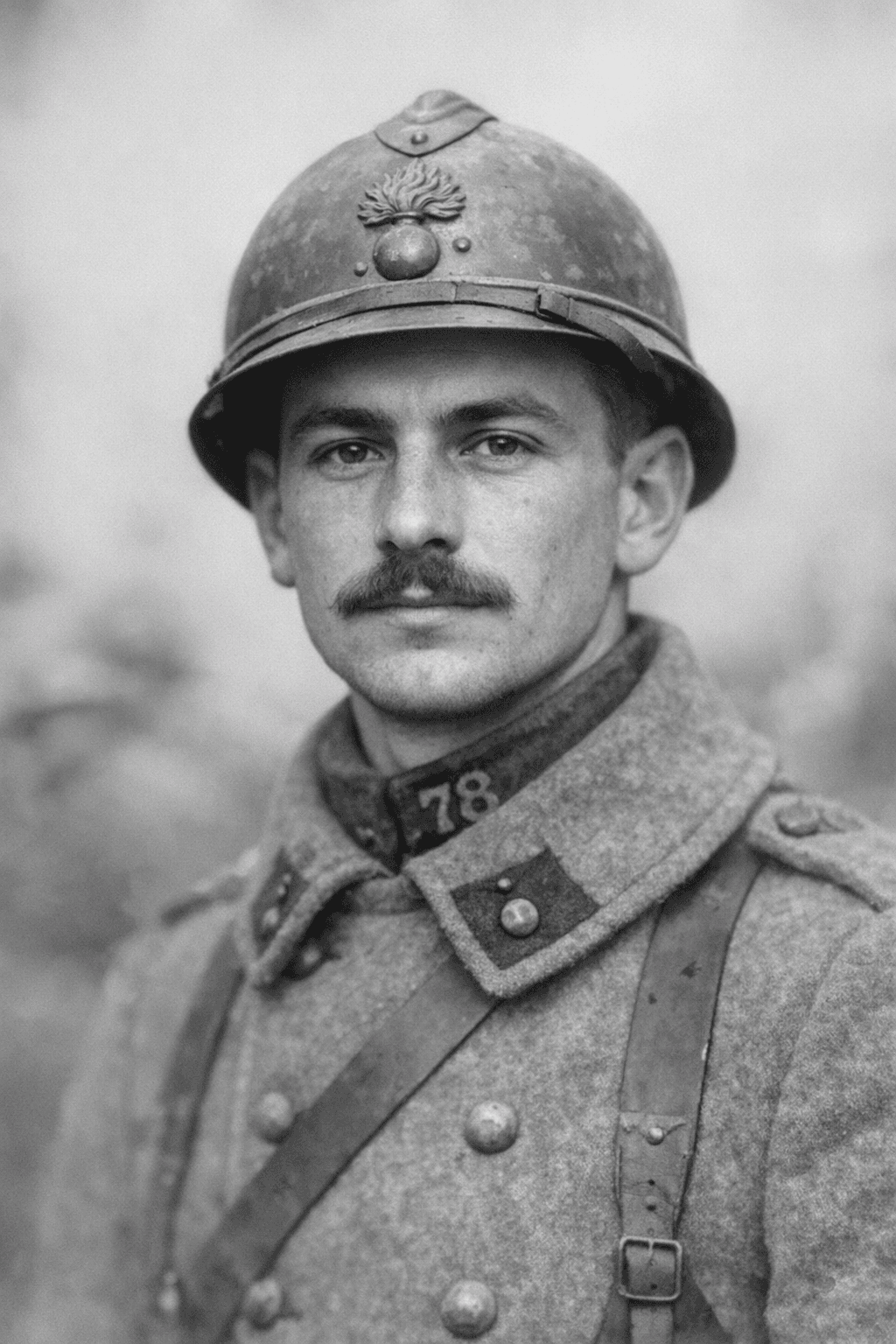 portrait d'un ancêtre de la guerre 14-18